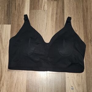 HOTFISH Black Nursing Wireless Bra Size XL Washed But Never Worn!
